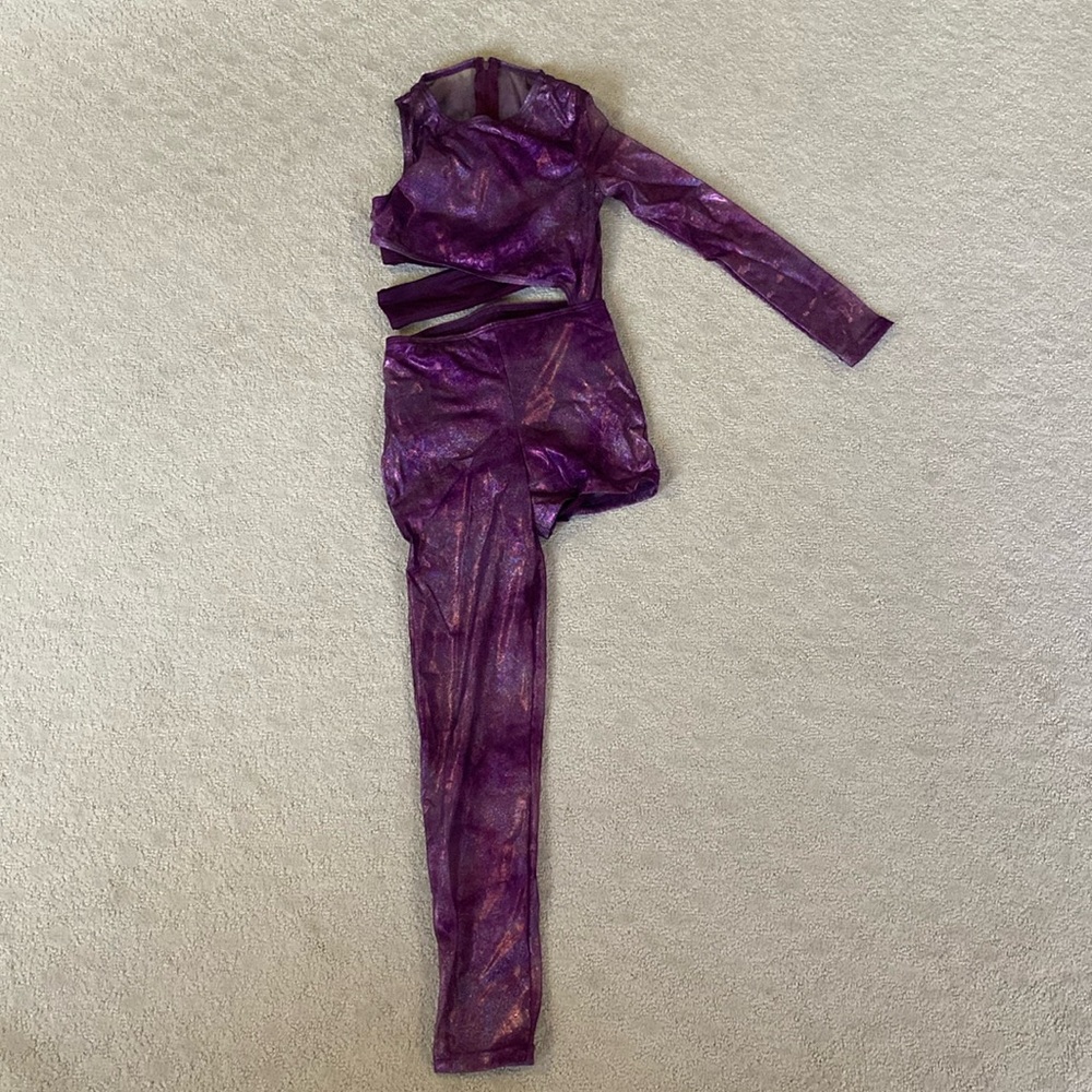 Asymmetrical Purple Unitard